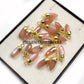 Chocolate Moonstone Spike Necklace, 14K Gold Plated Handmade Jewelry
