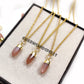 Chocolate Moonstone Spike Necklace, 14K Gold Plated Handmade Jewelry