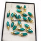 Emerald Pencil Necklace, 14K Gold Plated Jewelry, May Birthstone