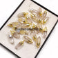 Golden Rutile Point Pendant Necklace, 14K Gold Plated Gemstone Jewelry