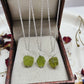 Raw Peridot Necklace, Silver or Gold Plated Crystal Jewelry, August Birthstone Gift