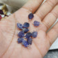 Raw Tanzanite Necklace, 925 Sterling Silver Pendant, Rough Crystal December Birthstone