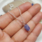 Raw Tanzanite Necklace, 925 Sterling Silver Pendant, Rough Crystal December Birthstone