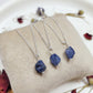 Raw Blue Sapphire Necklace, 925 Sterling Silver Pendant, September Birthstone Jewelry