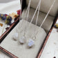 Raw Moonstone Crystal Necklace, Wire Wrapped Silver Jewelry, June Birthstone Gift