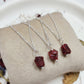 Genuine Raw Ruby Necklace | 925 Sterling Silver | July Birthstone