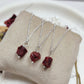Genuine Raw Ruby Necklace | 925 Sterling Silver | July Birthstone