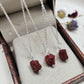 Genuine Raw Ruby Necklace | 925 Sterling Silver | July Birthstone