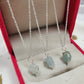 Raw Aquamarine Necklace | 925 Solid Silver | Pisces & Aries Gift