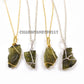 Raw Moldavite Necklace, 925 Silver Wire Wrapped Cage Pendant, Crystal Gift