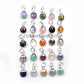 Minimalist Oval Gemstone Necklace, 925 Silver Birthstone Pendant Jewelry