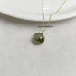 Green Prehnite Crystal Pendant Necklace | Natural Gemstone Boho Jewelry