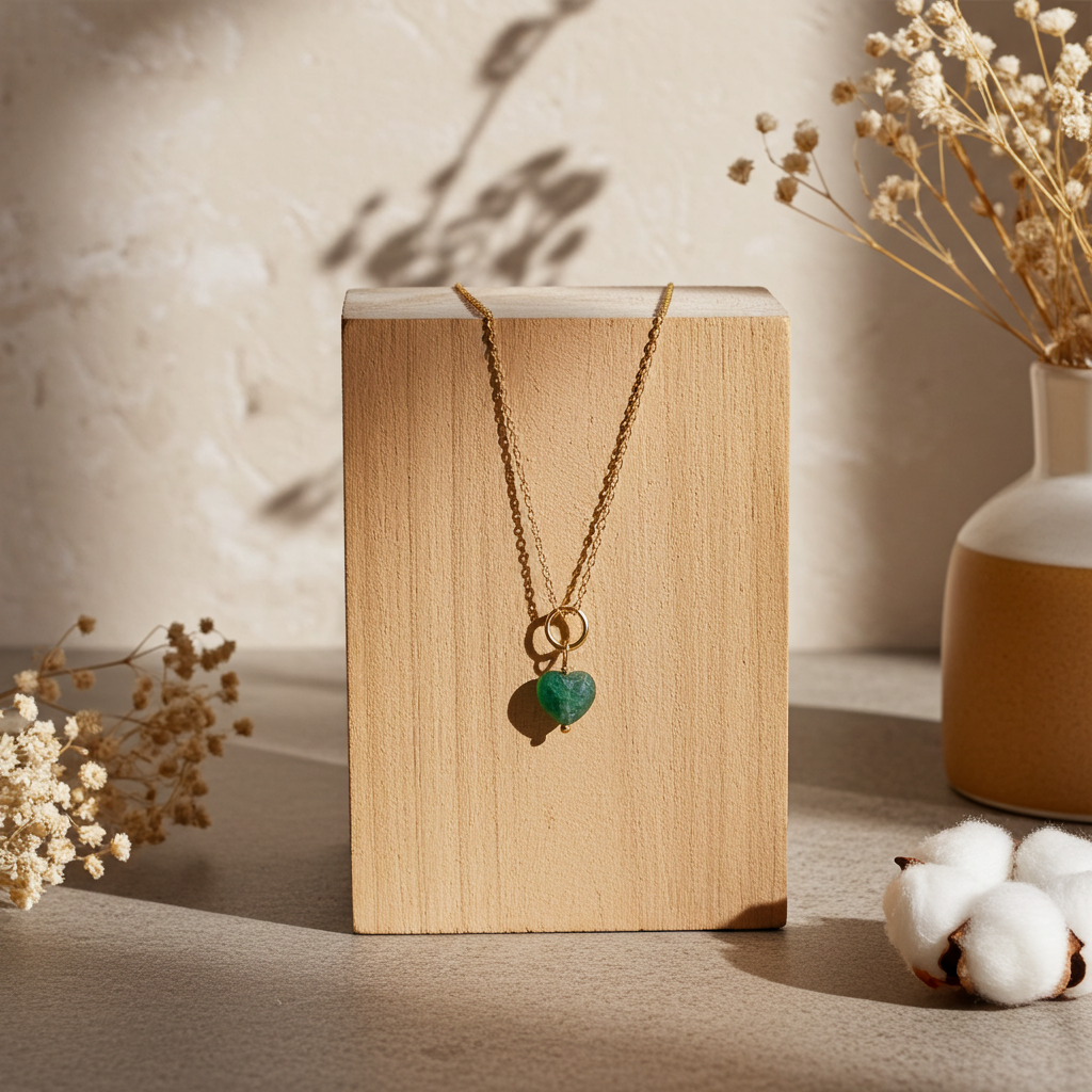 Gemstone Heart Pendant| 925 Silver Wire Wrapped Necklace| Handmade Heart Charm