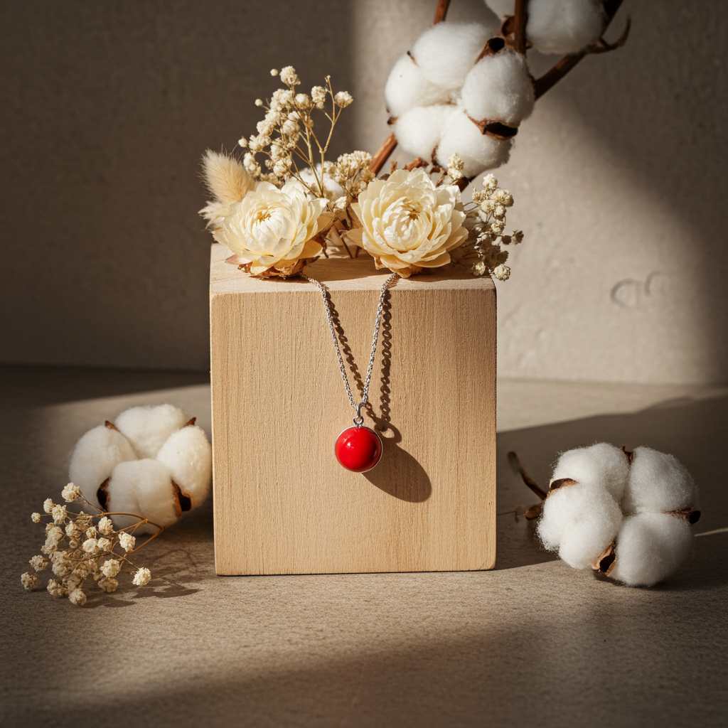 Coral Ball Necklace
