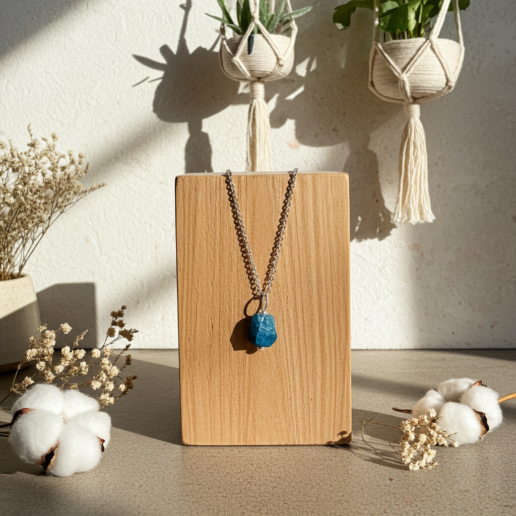 Raw Apatite Necklace