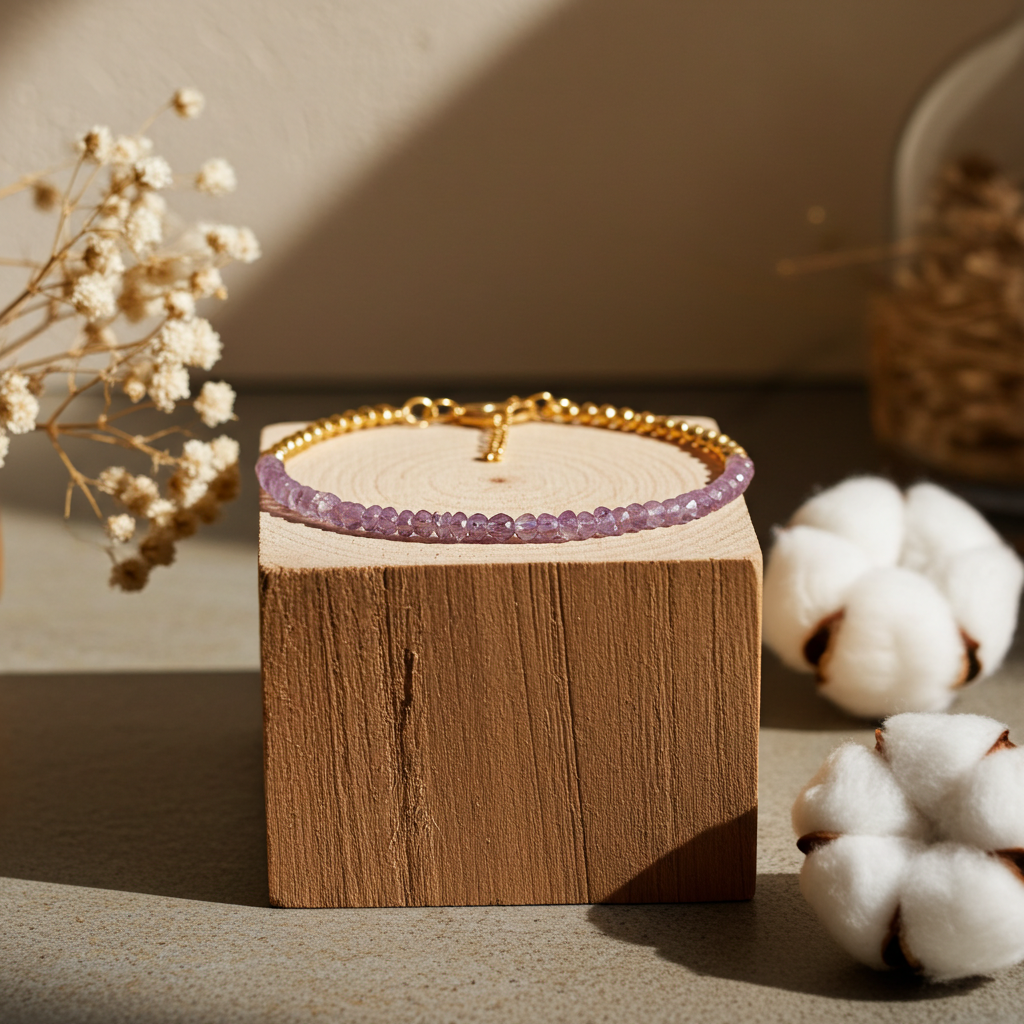 Minimalist Amethyst Bracelet