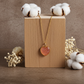 Peach Moonstone Heart Pendant