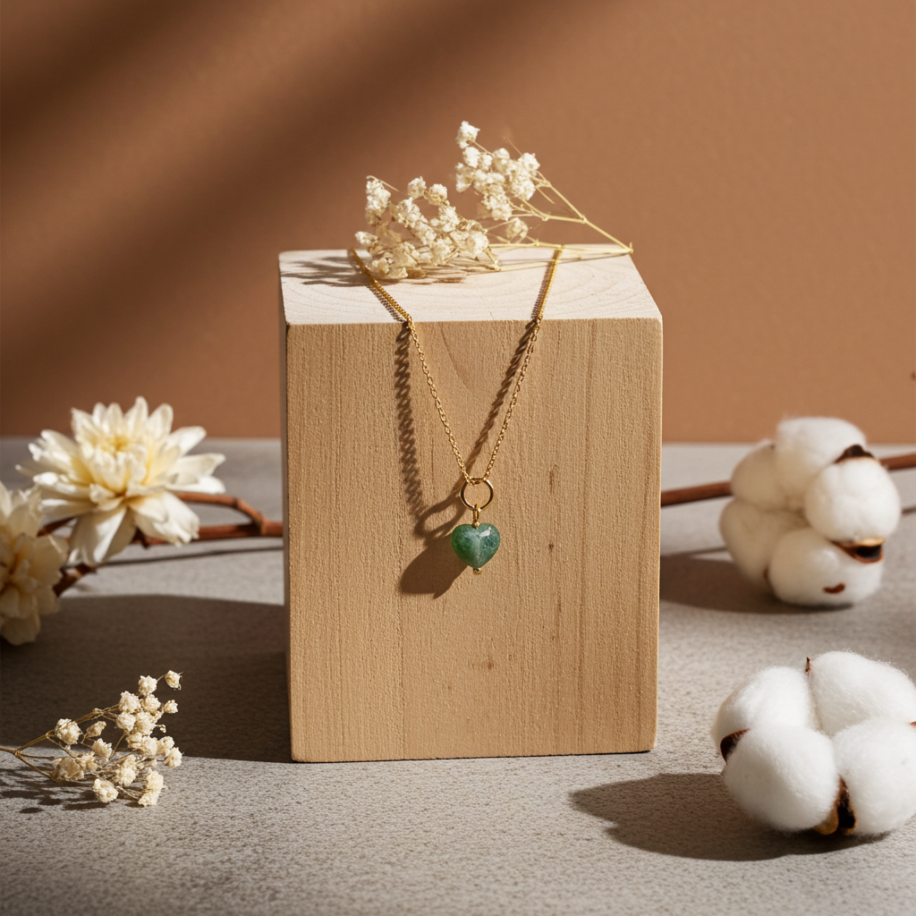 Gemstone Heart Pendant| 925 Silver Wire Wrapped Necklace| Handmade Heart Charm