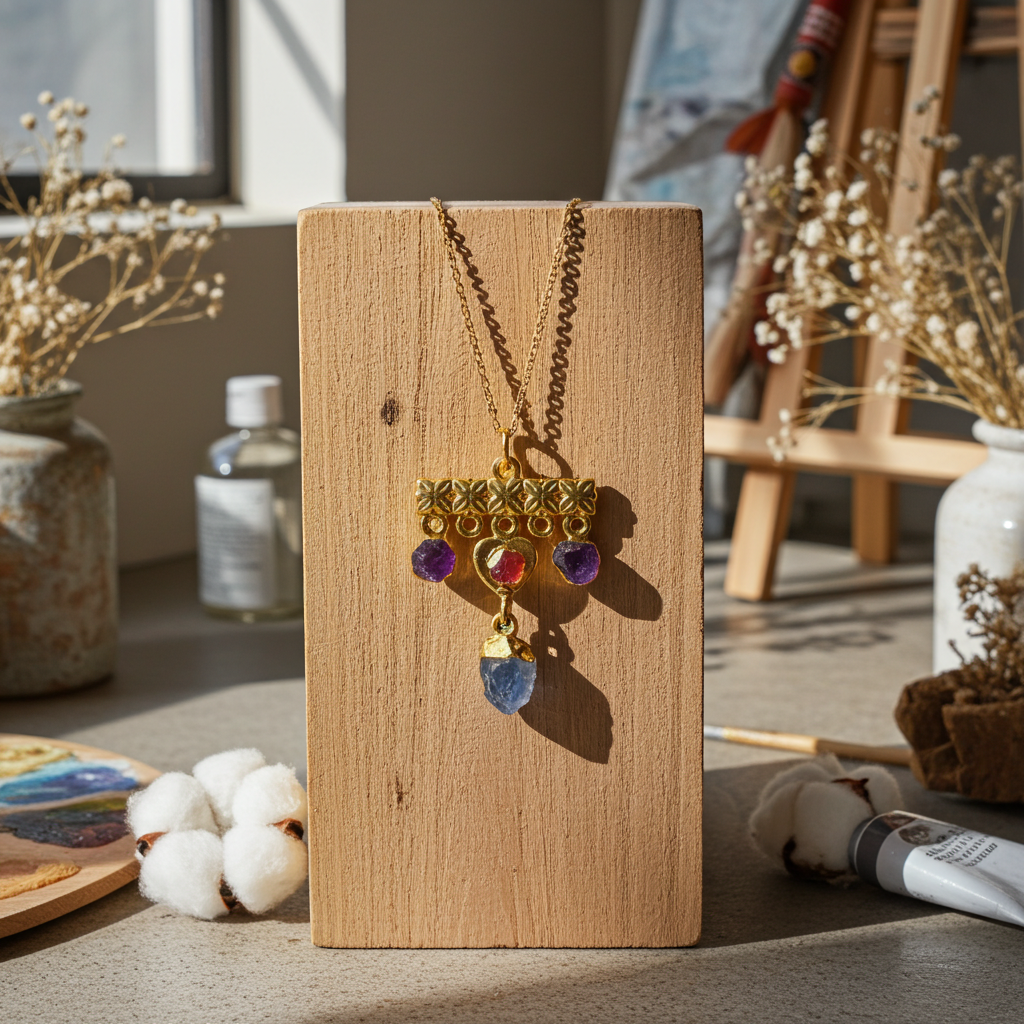 Lady Evelyne's Secret Raw Stone Necklace