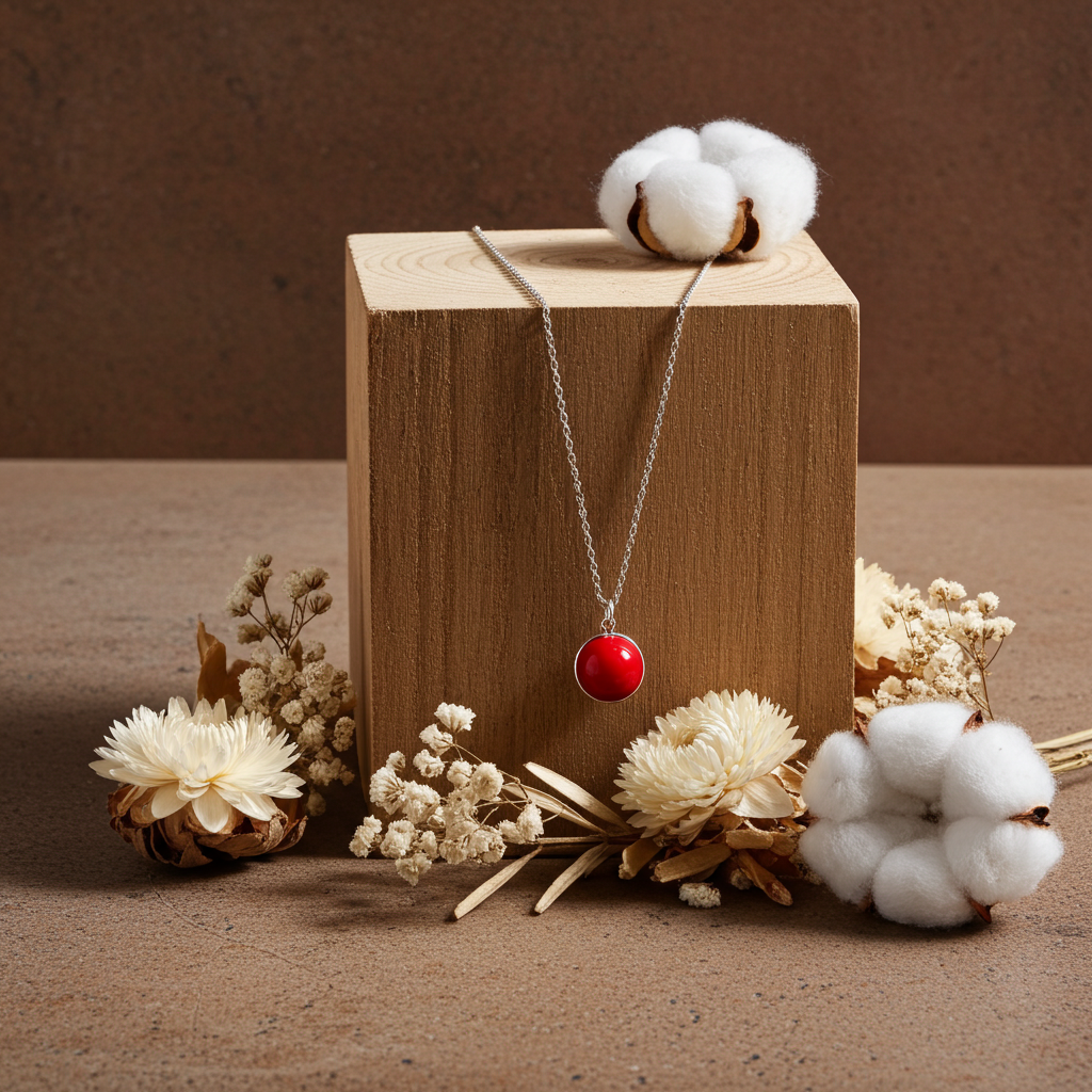 Coral Ball Necklace
