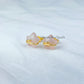 Natural Rose Quartz Star Earrings In 925 Sterling Silver