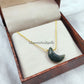 Moss Agate Moon Necklace | 925 Silver Healing Crystal Jewelry | Spiritual Gift for Her