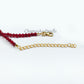 Faceted Red Garnet Beaded Necklace For Women