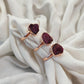 Raw Ruby Ring | Handmade Gold Plated Ring | July Birthstone Jewelry