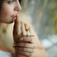 Peridot Crystal Ring | Rough Stone Wedding Jewelry | Boho Statement Ring