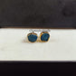 Neon Apatite Crystal Studs | Genuine Birthstone Jewelry | Gift for Women