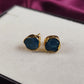 Neon Apatite Crystal Studs | Genuine Birthstone Jewelry | Gift for Women