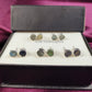 Raw Labradorite Gemstone Stud Earrings Wedding Bridesmaid Gifts