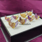 Natural Ametrine Moon Stud Earrings | 14K Gold Plated Healing Crystal |   Gift
