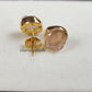 Rose Quartz Stud Earrings | Natural Pink Crystal Jewelry | Wedding Gift