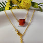 Amazing Raw Carnelian Crystal Boho Necklace Perfect For Gift