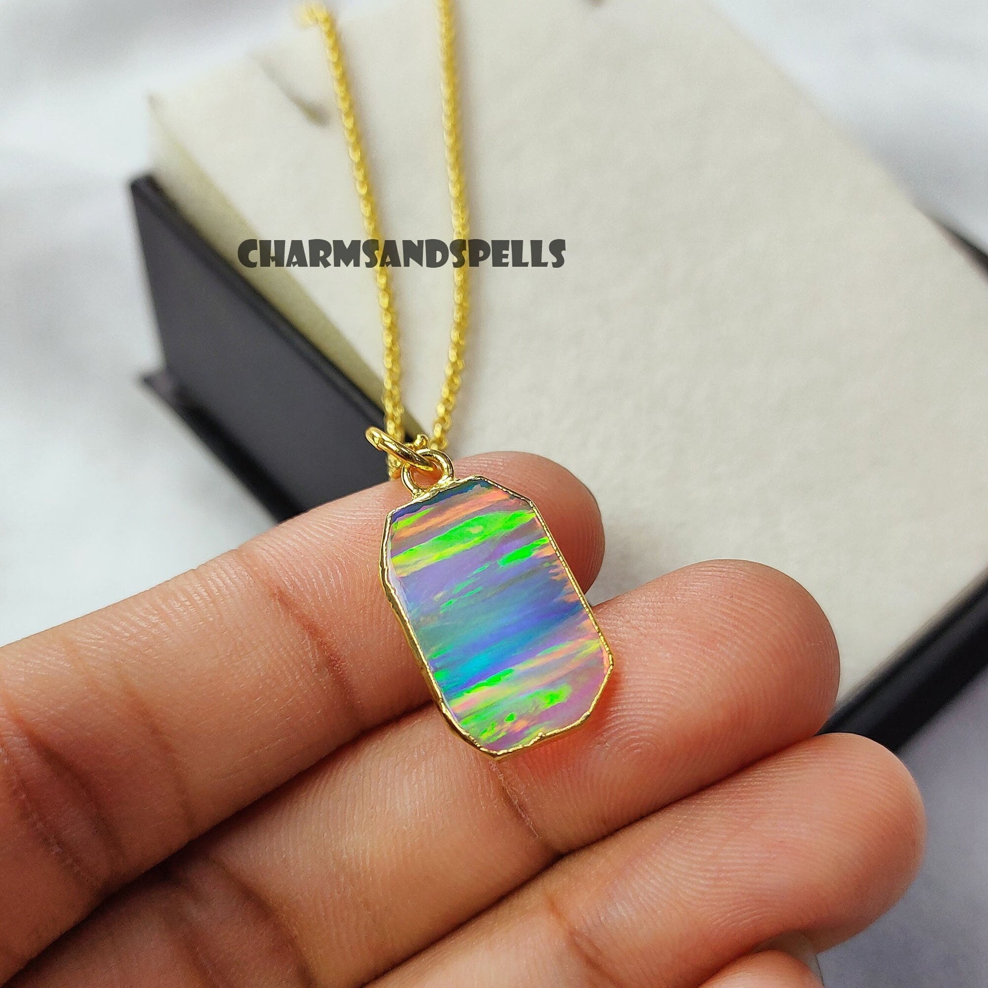 Fire Opal Necklace
