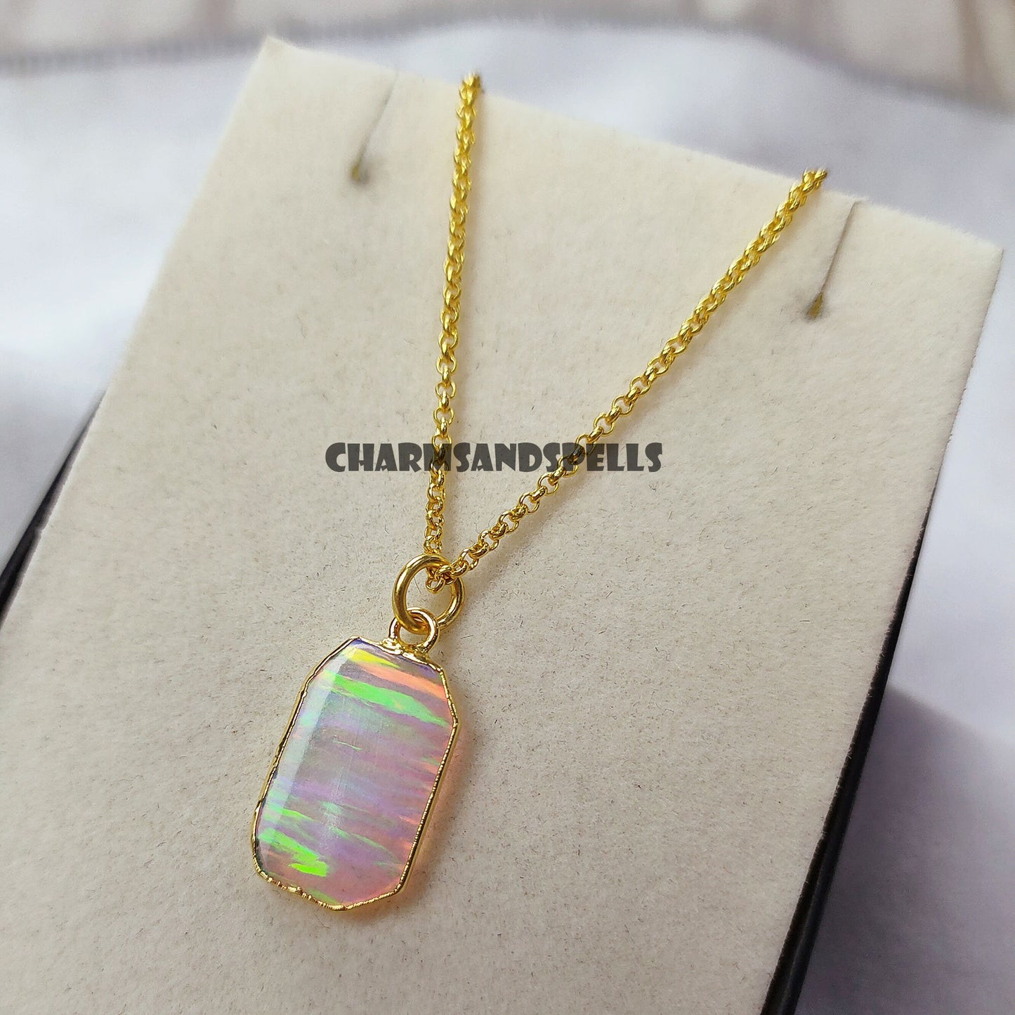 Fire Opal Necklace