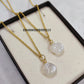 Natural White Moonstone Necklace