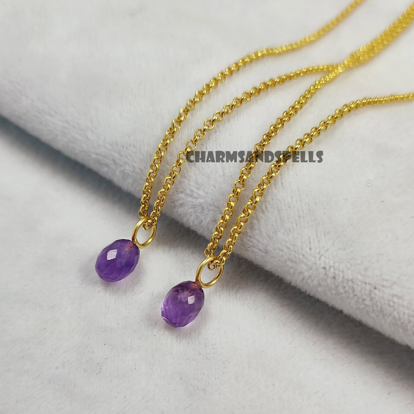 Amethyst Necklace | February Birthstone Jewelry | Minimalist Gift for Her