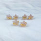 Natural Rose Quartz Star Earrings In 925 Sterling Silver
