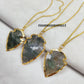 Moss Agate Arrowhead Pendant
