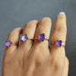 Amethyst Ring | Handmade February Birthstone Jewelry | Gemstone Gift