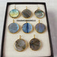 Bohemian Labradorite Coin Shape Pendent Necklace