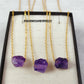 Raw Amethyst Pendant Necklace | February Birthstone Jewelry | Healing Gift