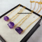 Raw Amethyst Pendant Necklace | February Birthstone Jewelry | Healing Gift