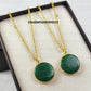 Stunning Aventurine Coin Pendant Necklace For Man & Women