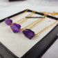 Raw Amethyst Pendant Necklace | February Birthstone Jewelry | Healing Gift