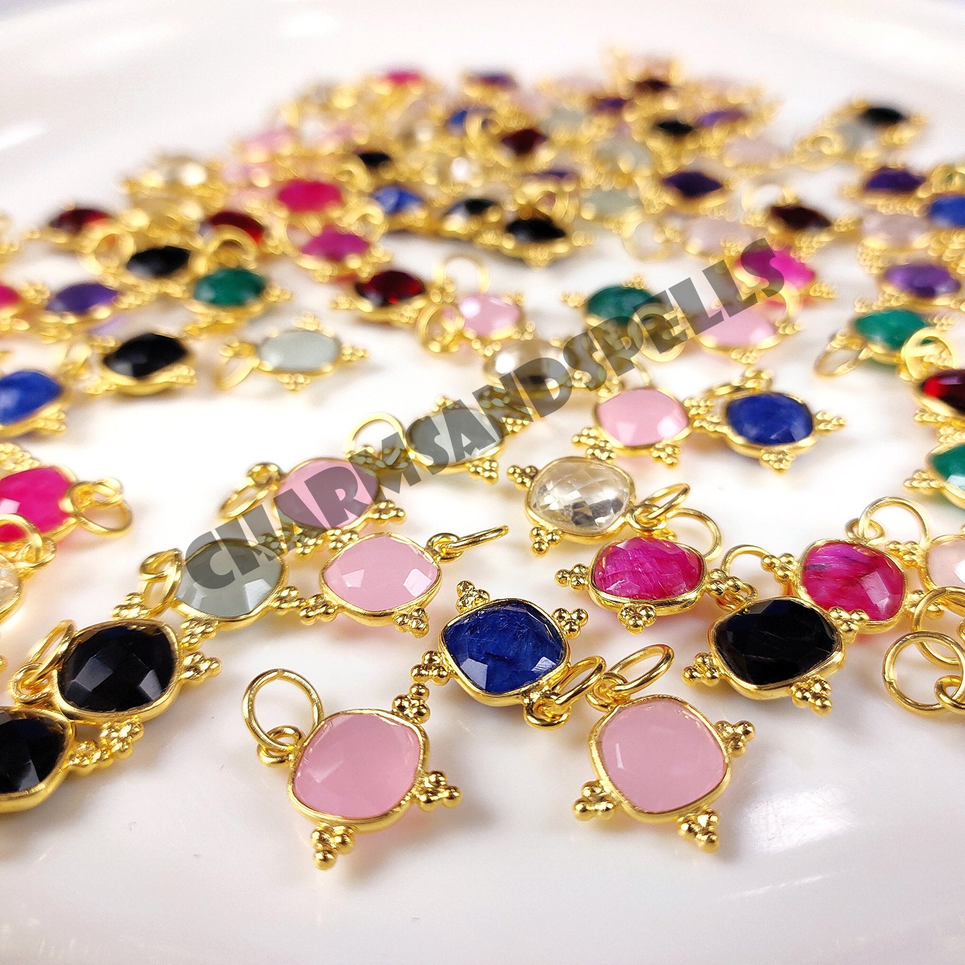 Cushion Gemstone Pendant