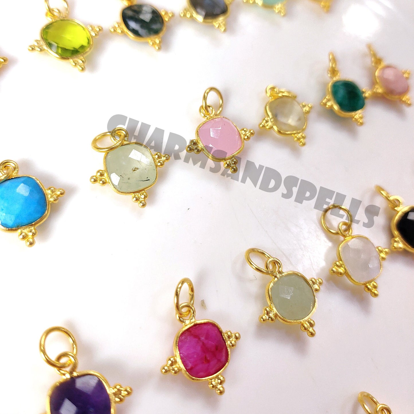 Cushion Gemstone Pendant