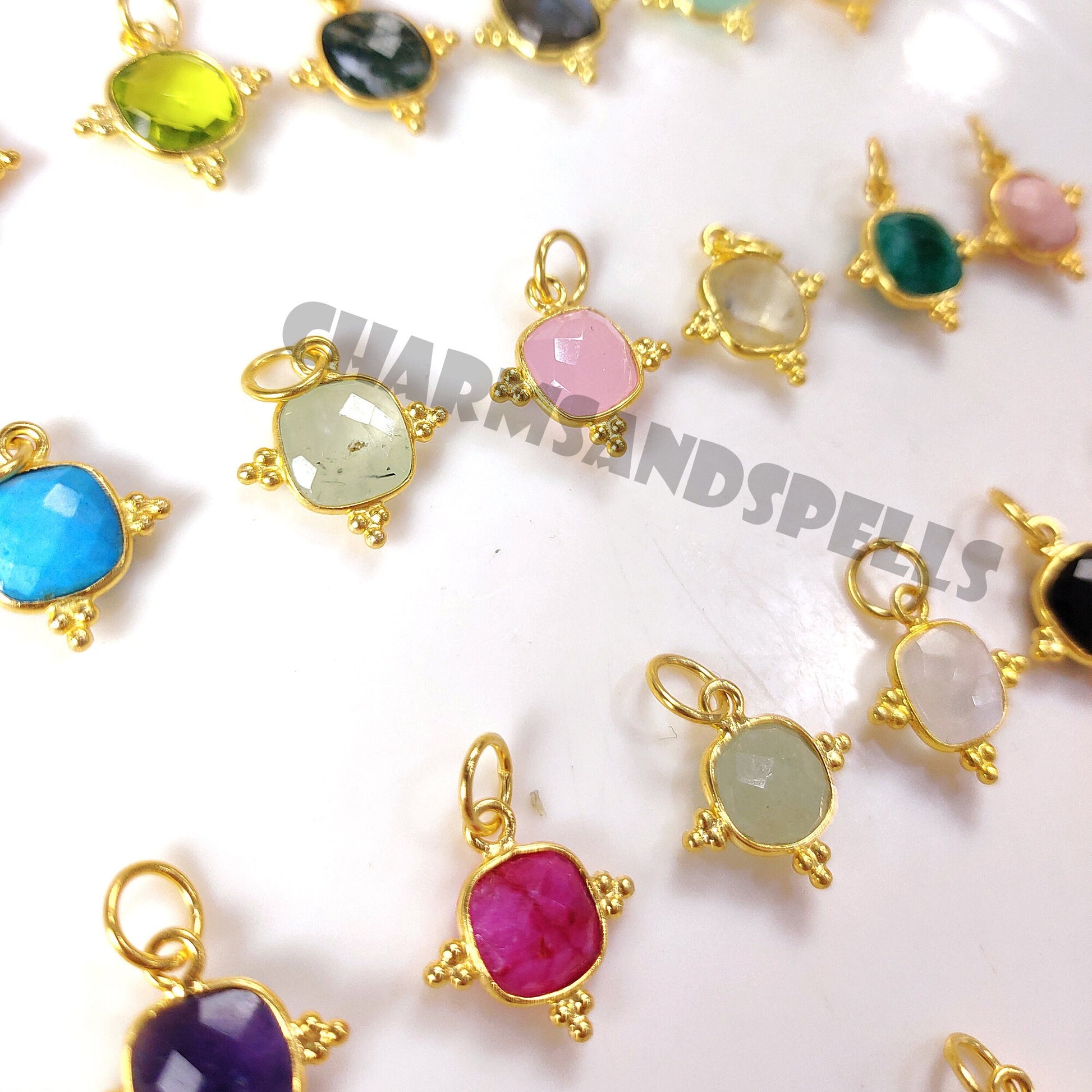 Cushion Gemstone Pendant